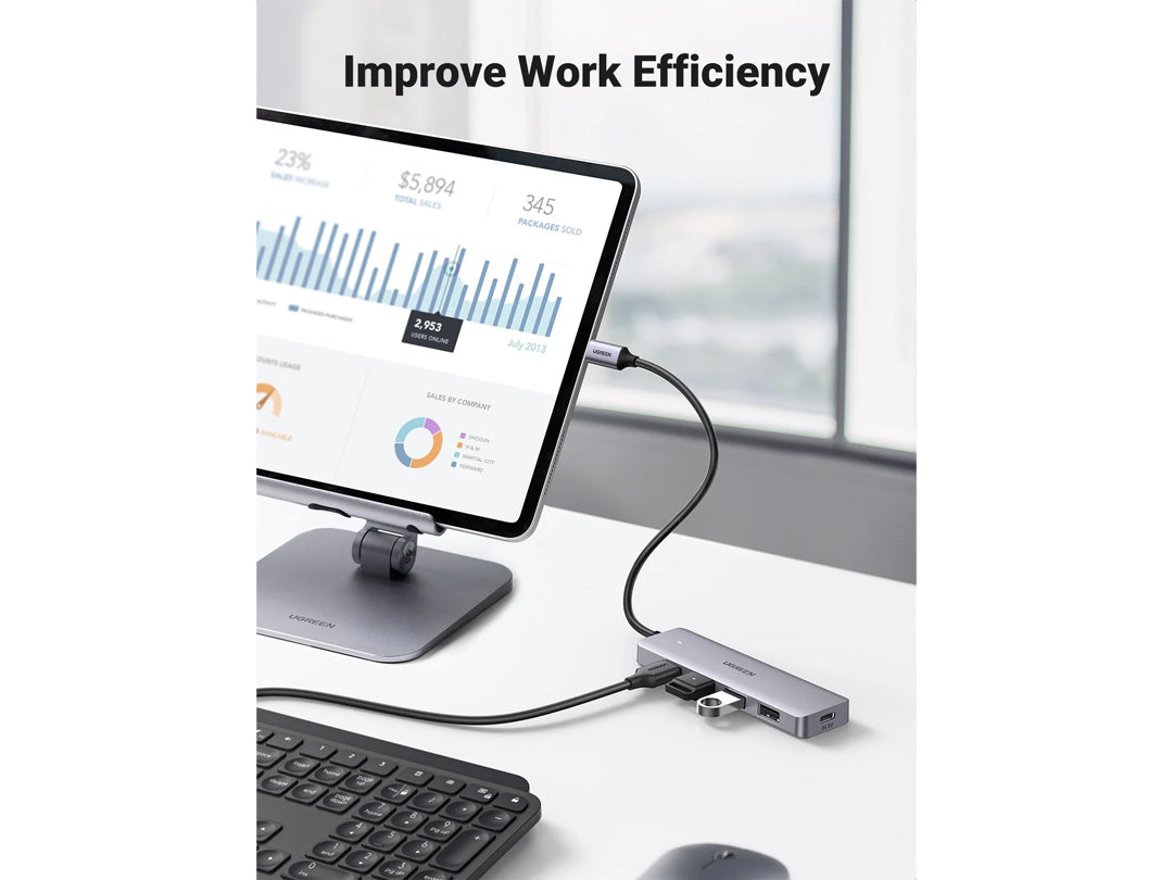 uGreen 70336 USB Type-C to 4 Port USB 3.0 Hub CM219-70336 uGreen 70336 USB Type-C to 4 Port USB 3.0 Hub CM219-70336